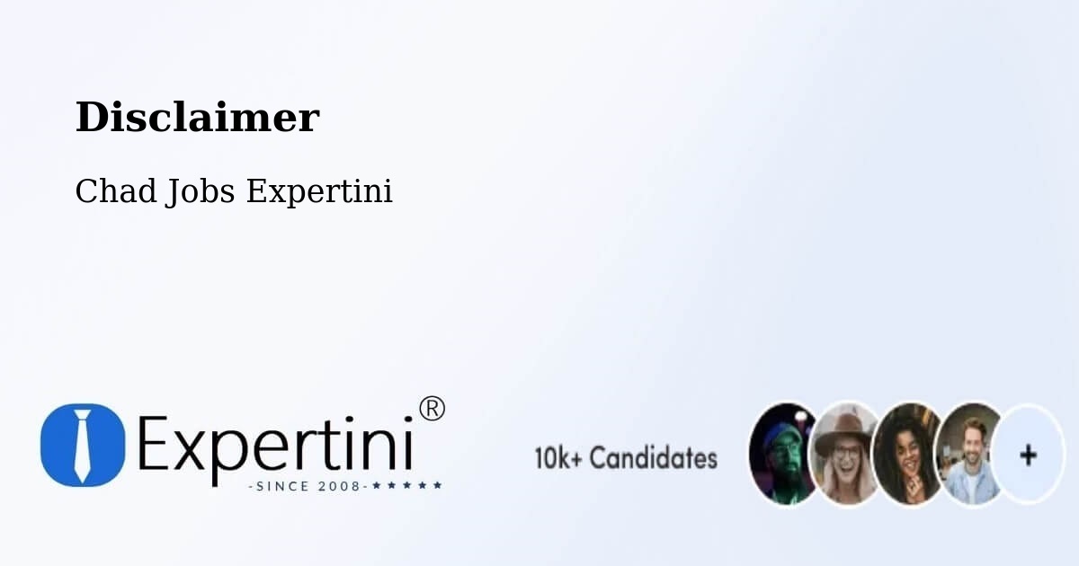 Disclaimer – Beïnamar - Chad Jobs Expertini
